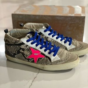 Golden Goose Mid Star Snake-Fuxia